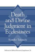 Death and Divine Judgment in Ecclesiastes