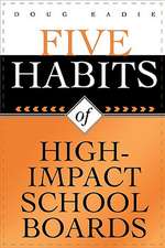 Five Habits of High-Impact School Boards