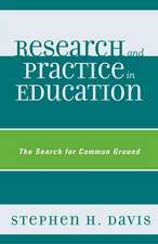 Research and Practice in Education