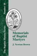 Memorials of Baptist Martyrs