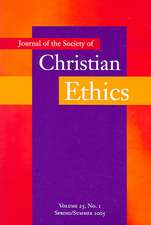 Journal of the Society of Christian Ethics