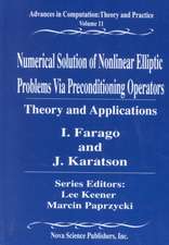 Numerical Solution of Nonlinear Elliptic Problems Via Preconditioning Operators