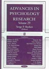 Advances in Psychology Research