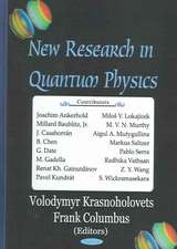 New Research in Quantum Physics