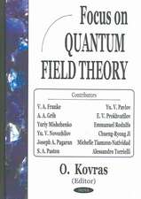 Focus on Quantum Field Theory