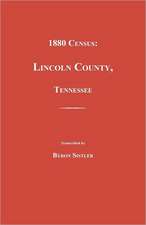 1880 Census, Lincoln County, Tennessee