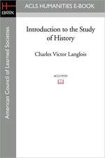 Introduction to the Study of History