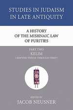 A History of the Mishnaic Law of Purities