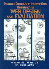 Human Computer Interaction Research in Web Design and Evaluation