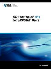 SAS Stat Studio 3.11 for SAS/Stat Users