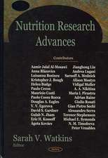 Nutrition Research Advances