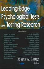 Leading-Edge Psychological Tests and Testing Research