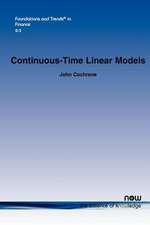 Continuous-Time Linear Models