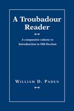 A Troubadour Reader