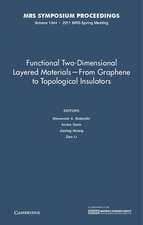 Functional Two-Dimensional Layered Materials — From Graphene to Topological Insulators: Volume 1344