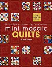 Mini-Mosaic Quilts: 30+ Block Designs, 14 Projects, Easy Piecing Technique