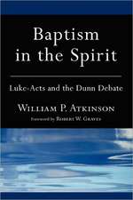 Baptism in the Spirit: Luke-Acts and the Dunn Debate