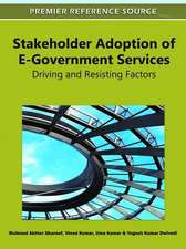 Stakeholder Adoption of E-Government Services