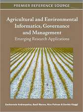 Agricultural and Environmental Informatics, Governance and Management