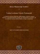 De Rossi, G: Variae Lectiones Veteris Testamenti (Vol 1-5)