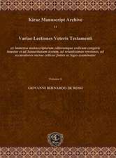 Variae Lectiones Veteris Testamenti (Vol 5)