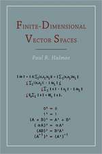 Finite Dimensional Vector Spaces