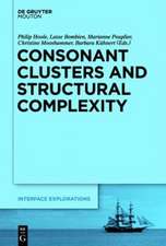 Consonant Clusters and Structural Complexity