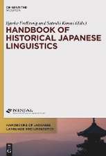 Handbook of Historical Japanese Linguistics