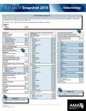 ICD-10-CM 2015 Snapshot Card - Endocrinology