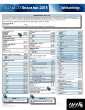 ICD-10-CM 2015 Snapshot Card - Ophthalmology