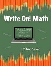 Write On! Math