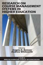 Research on Course Management Systems in Higher Education