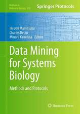 Data Mining for Systems Biology: Methods and Protocols