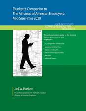 Plunkett's Companion to The Almanac of American Employers 2020