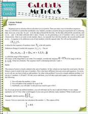 Calculus Methods (Speedy Study Guides