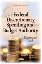 Federal Discretionary Spending and Budget Authority