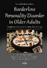 Borderline Personality Disorder in Older Adults