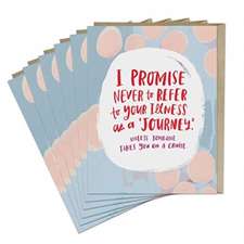 6-Pack Emily McDowell & Friends Illness Is Not A Journey Card