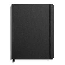 Shinola Journal, HardLinen, Plain, Jet Black (7x9)