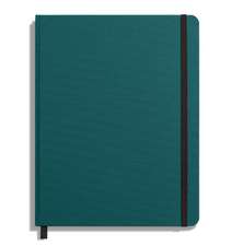 Shinola Journal, HardLinen, Grid, Dark Teal (5.25x8.25)