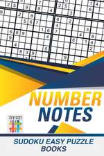 Number Notes | Sudoku Easy Puzzle Books