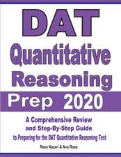 DAT Quantitative Reasoning Prep 2020