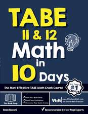 TABE 11 & 12 Math in 10 Days