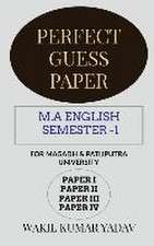 PERFECT GUESS PAPER M.A ENGLISH SEMESTER -1