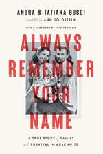 Always Remember Your Name: A True Story of Family and Survival in Auschwitz