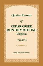 Quaker Records of Cedar Creek Monthly Meeting