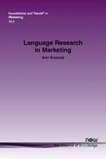 Language Research in Marketing