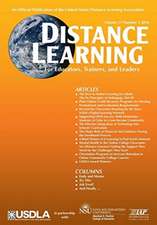 Distance Learning Volume 13, Issue 2, 2016