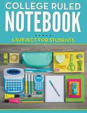 College Ruled Notebook - 5 Subject for Students: Brain Twisting Fun