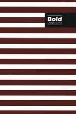 Bold Lifestyle Journal, Creative Write-in Notebook, Dotted Lines, Wide Ruled, Medium Size (A5), 6 x 9 Inch (Coffee)